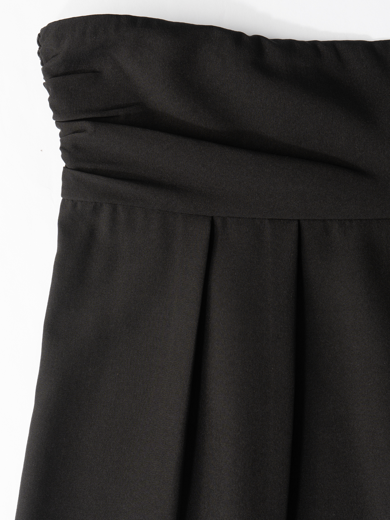 Black Pleated High Waist Wide Leg Pants-Aegean-sea