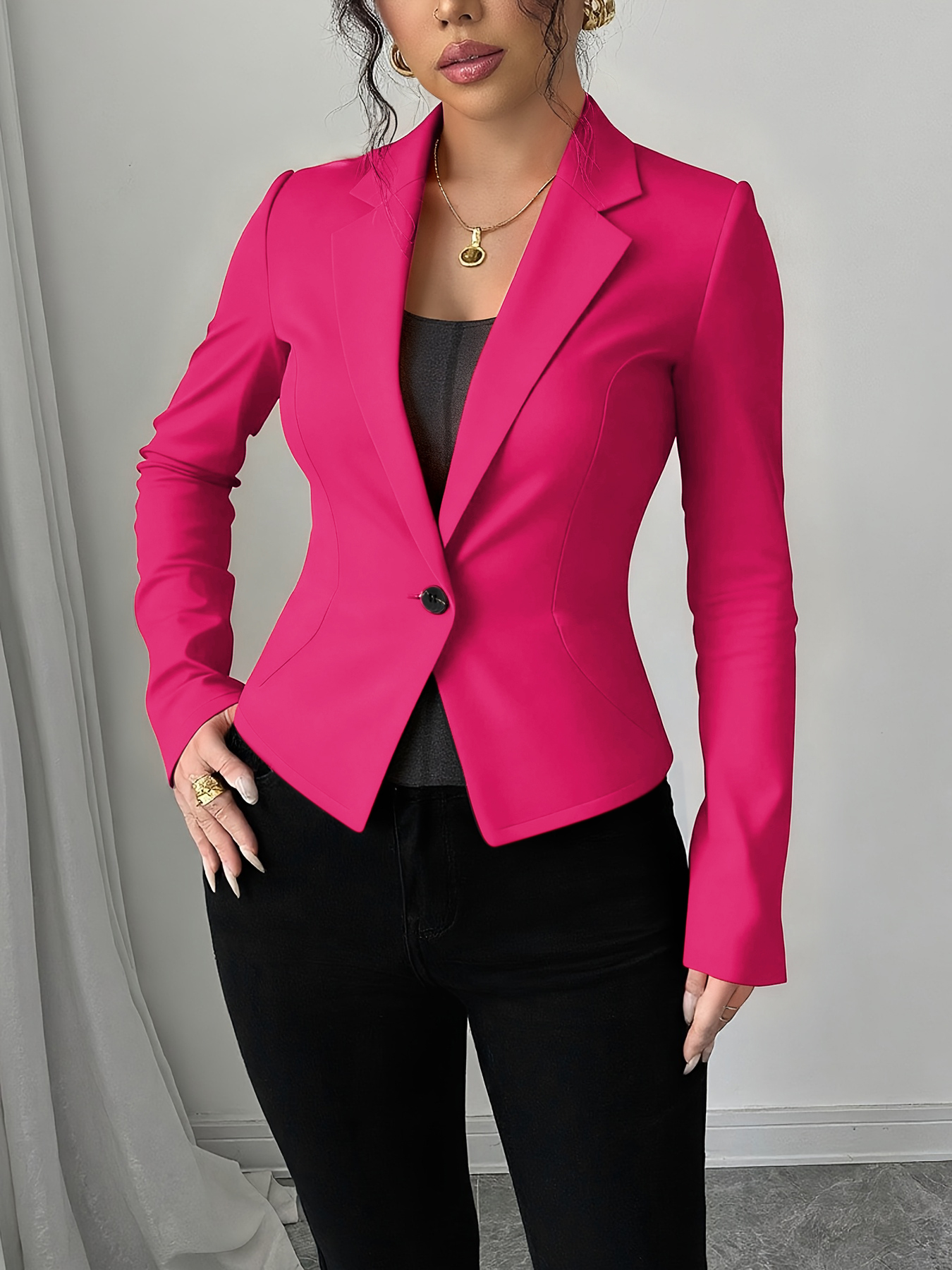 Slim Fit Blazer for women-Aegean-sea