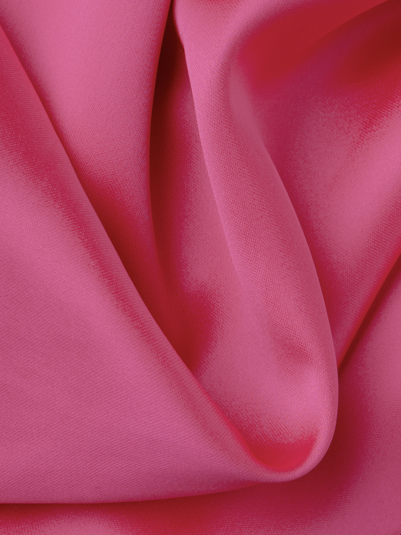 Pink satin V-neck blouse skirt, office-style hip wrap skirt