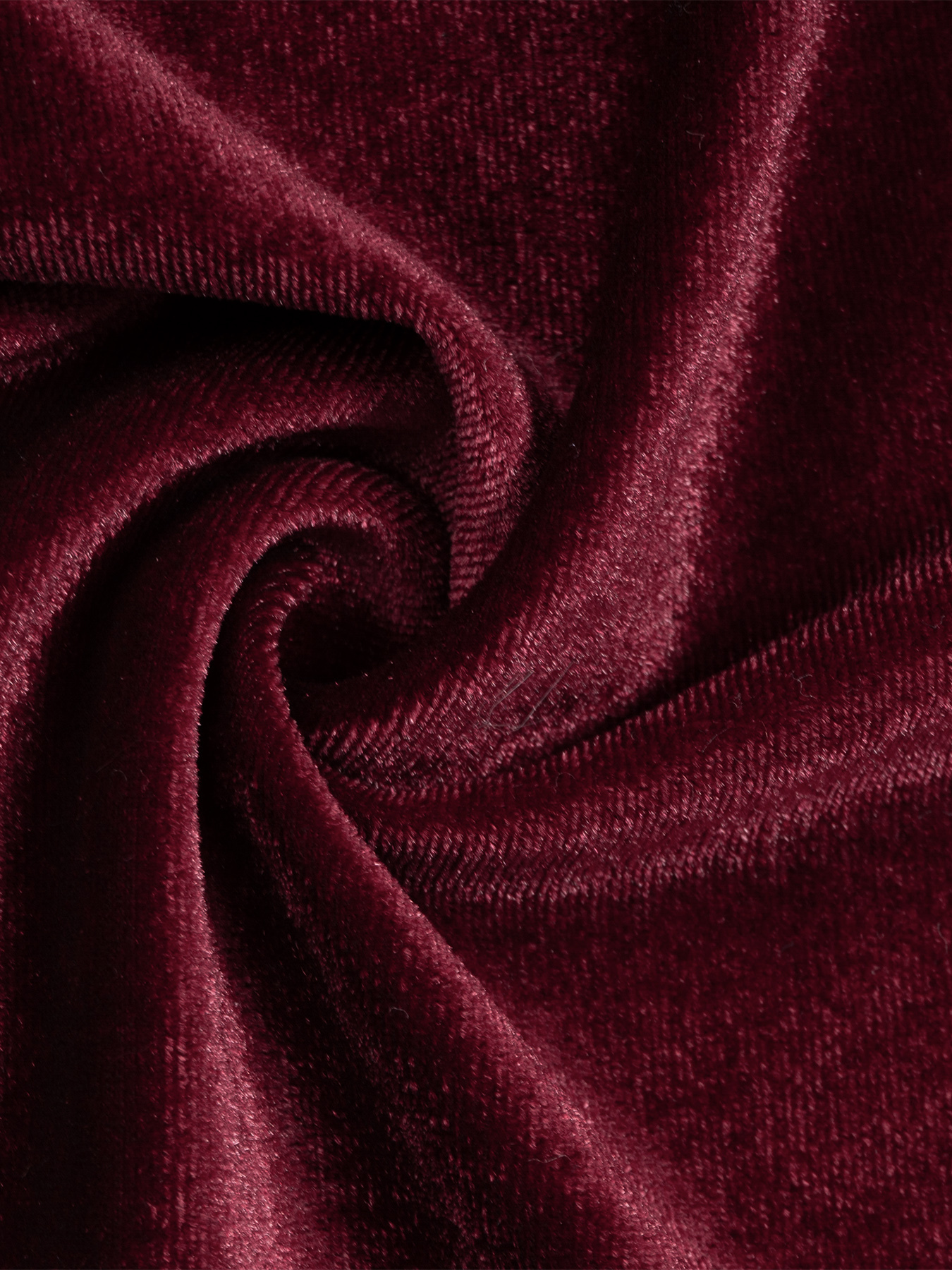 Woman's Burgundy Velvet Lace Long Sleeve Halter Sweetheart Mermaid Dress