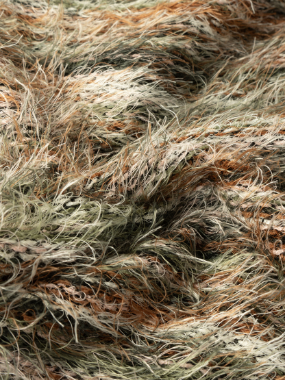 Women's  Retro Lazy Style Mixed Color Fuzzy V-Neck Knit Cardigan : Loose Slimming Elegant Sweater Coat