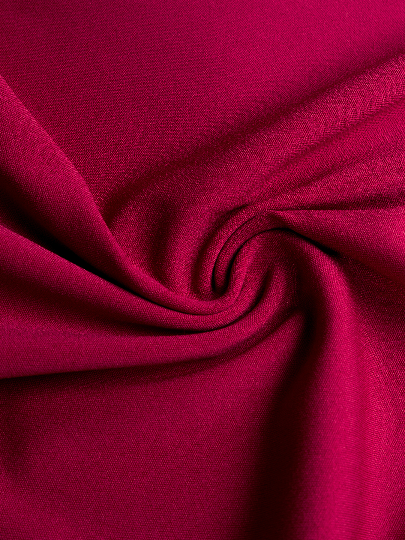 Woman's Burgundy Long-Sleeve Ruched Waist Midi Sheath Dress-Aegean-sea