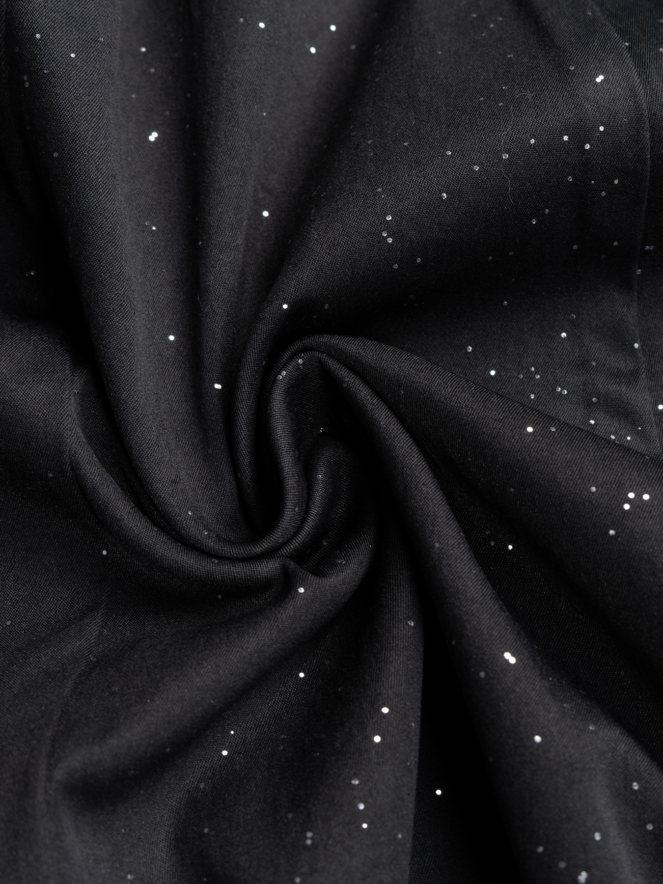 Women's Black polka dot sleeveless mid-length evening dress-Aegean-sea