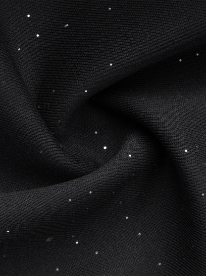 2026 Spring New Sequin Embellished Wide Leg Trousers