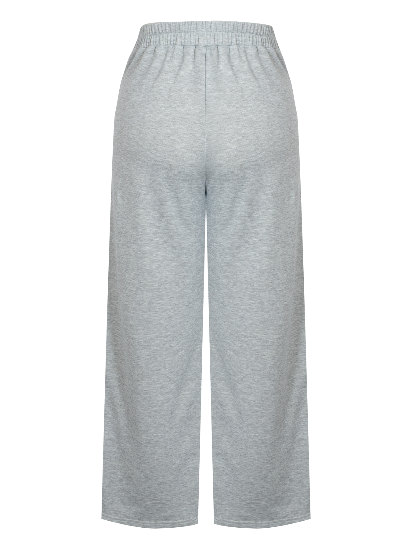 Light gray cross-waisted wide-legged pants for women Loose sagging casual sweatpants Daily commute laziness-Aegean-sea