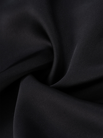 Black Neckholder Satin Lace Dress Sleeveless Suspended Collar Body-Tight Long Skirt