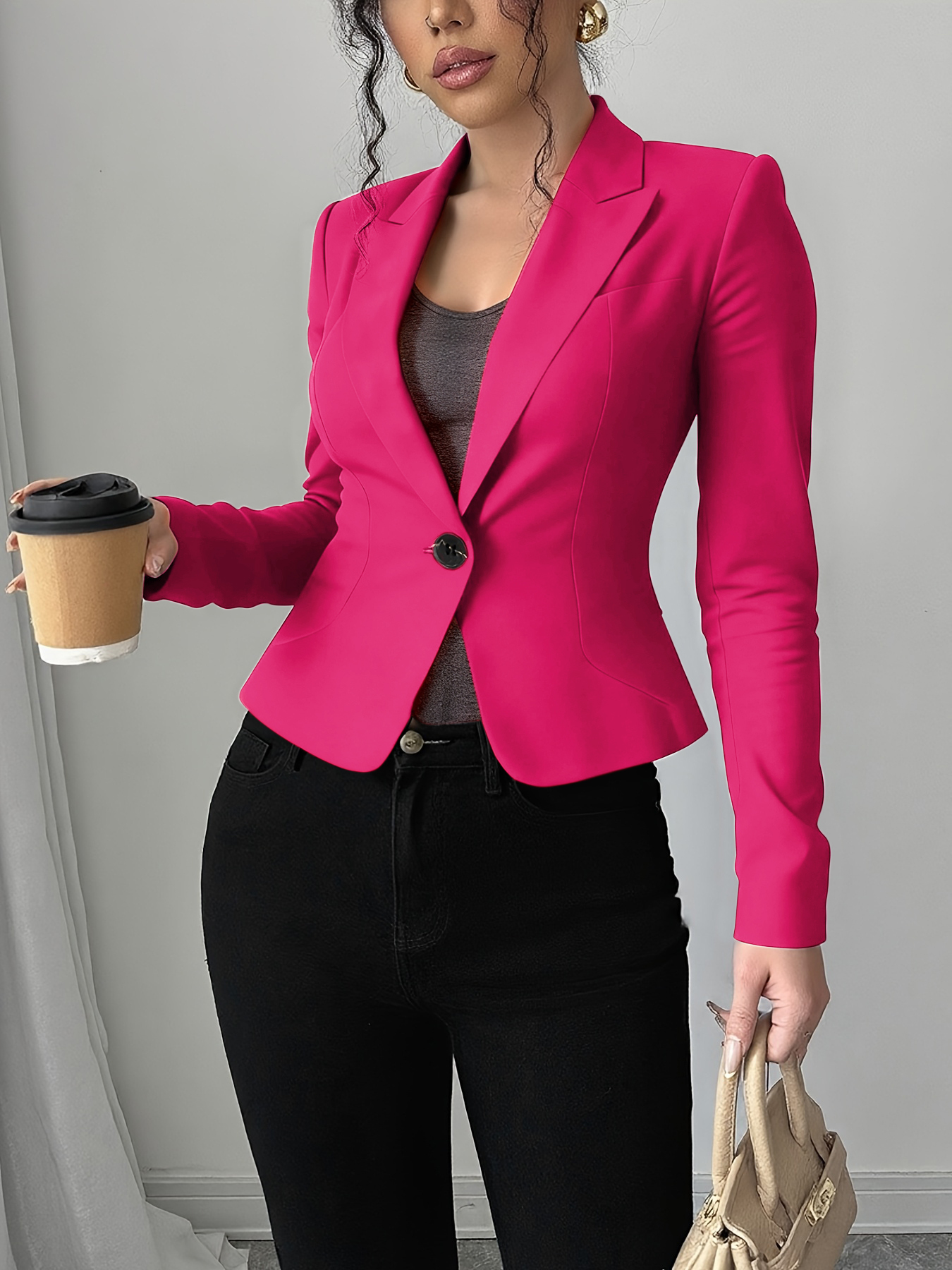 Slim Fit Blazer for women-Aegean-sea