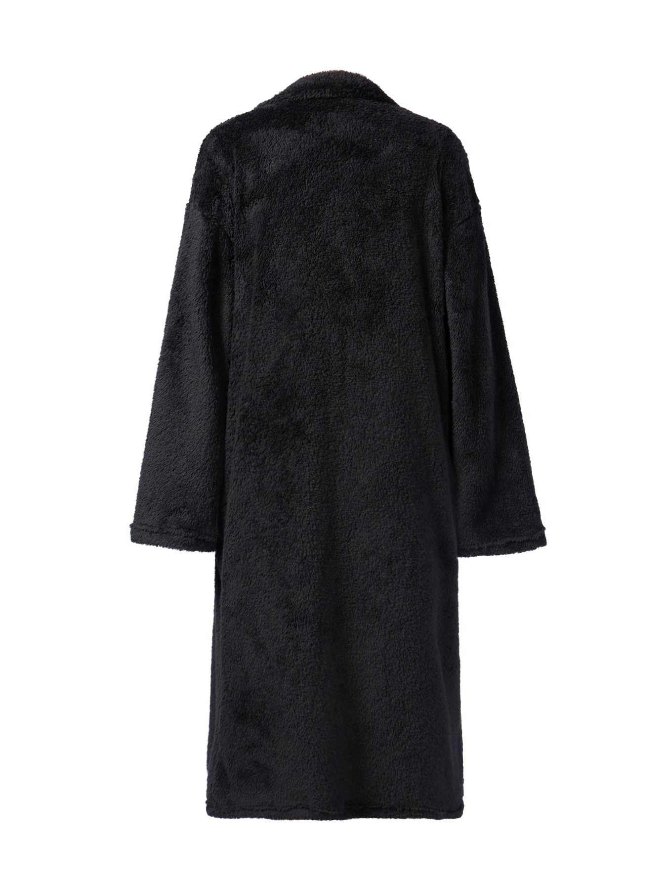 Women's Teddy Fleece Double - Breasted Long Coat-Aegean-sea