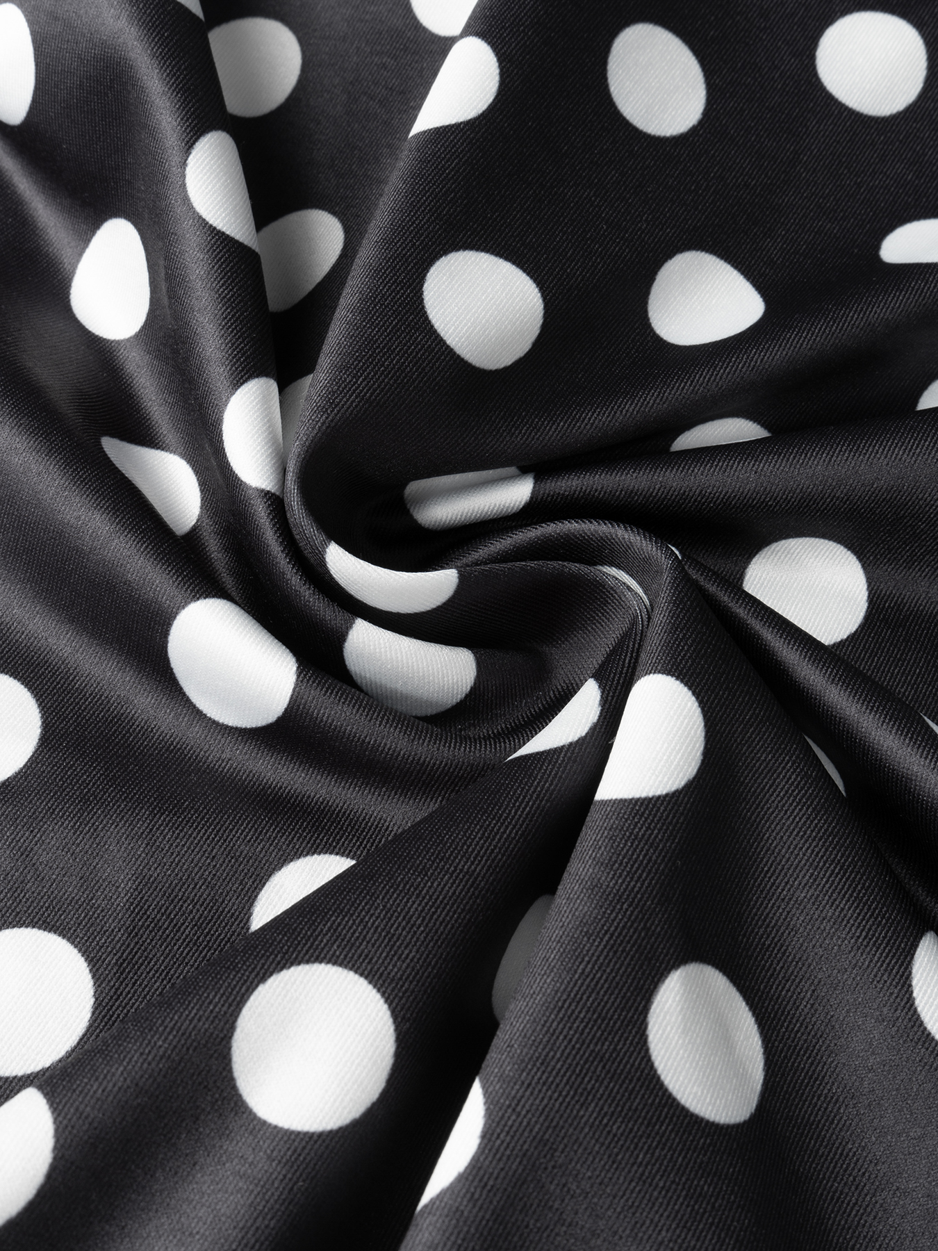 Woman's Off-the-Shoulder Long-Sleeve Polka Dot Maxi Dress-Aegean-sea