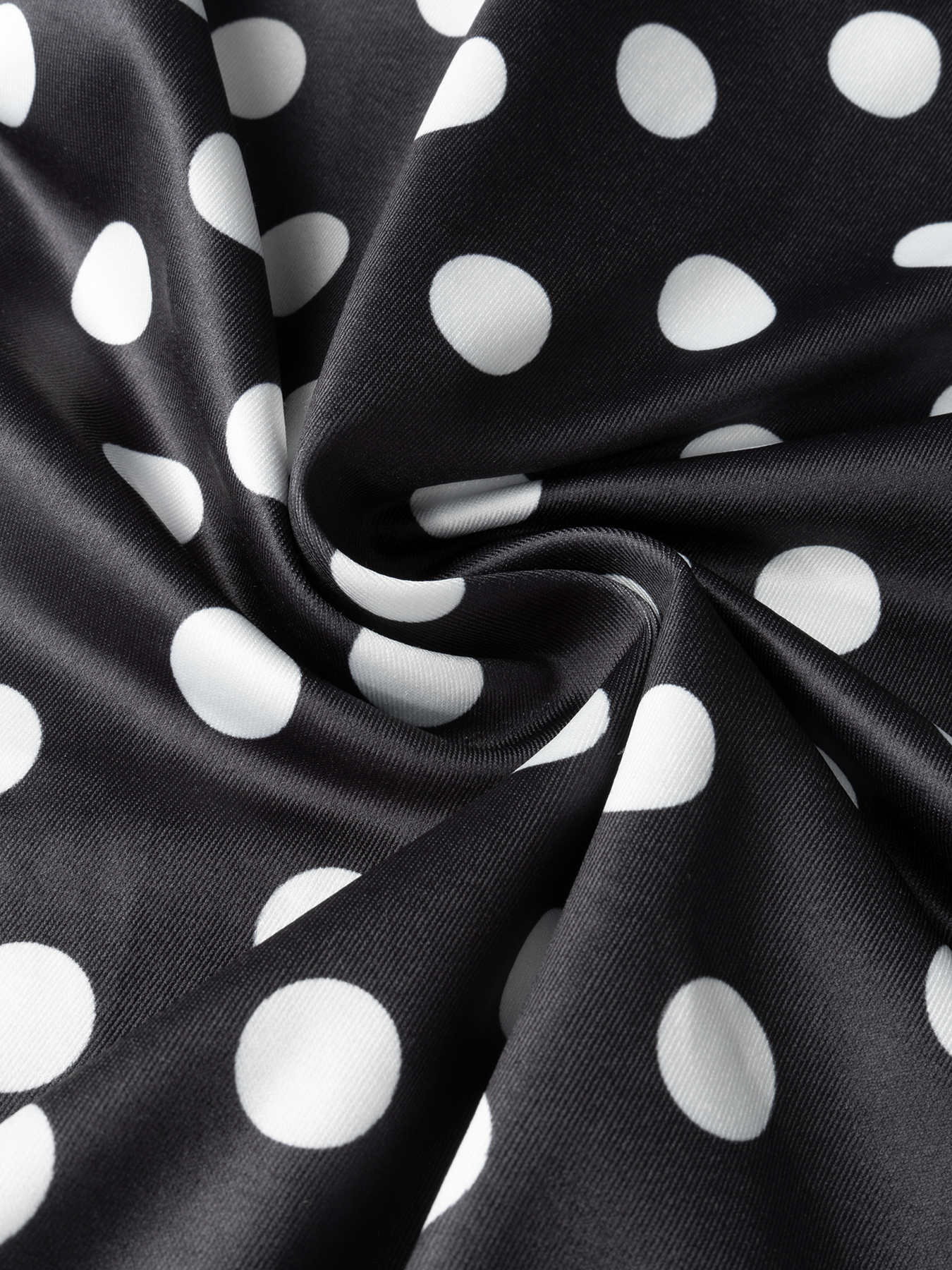 Woman's Off-the-Shoulder Long-Sleeve Polka Dot Maxi Dress-Aegean-sea