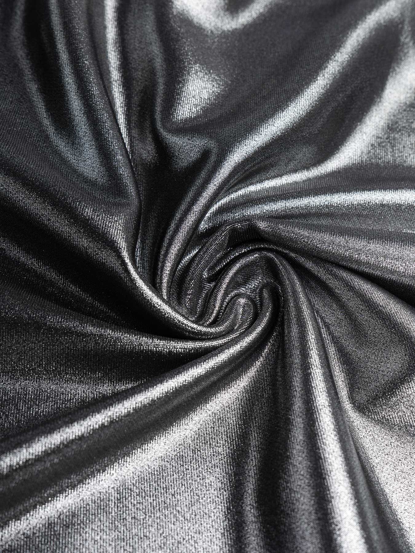 Black-and-silver pearl-stitched dress. Long skirt with square neck and long sleeves, tight and shiny. Sexy dress for dinner parties.-Aegean-sea