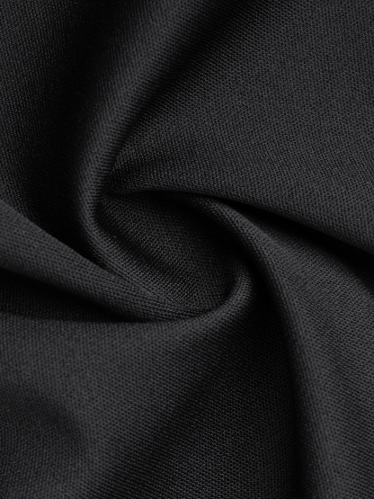 Black lace back-baring, long-sleeved, hip-to-hip dress, workplace party-style body-fitting mid-length skirt