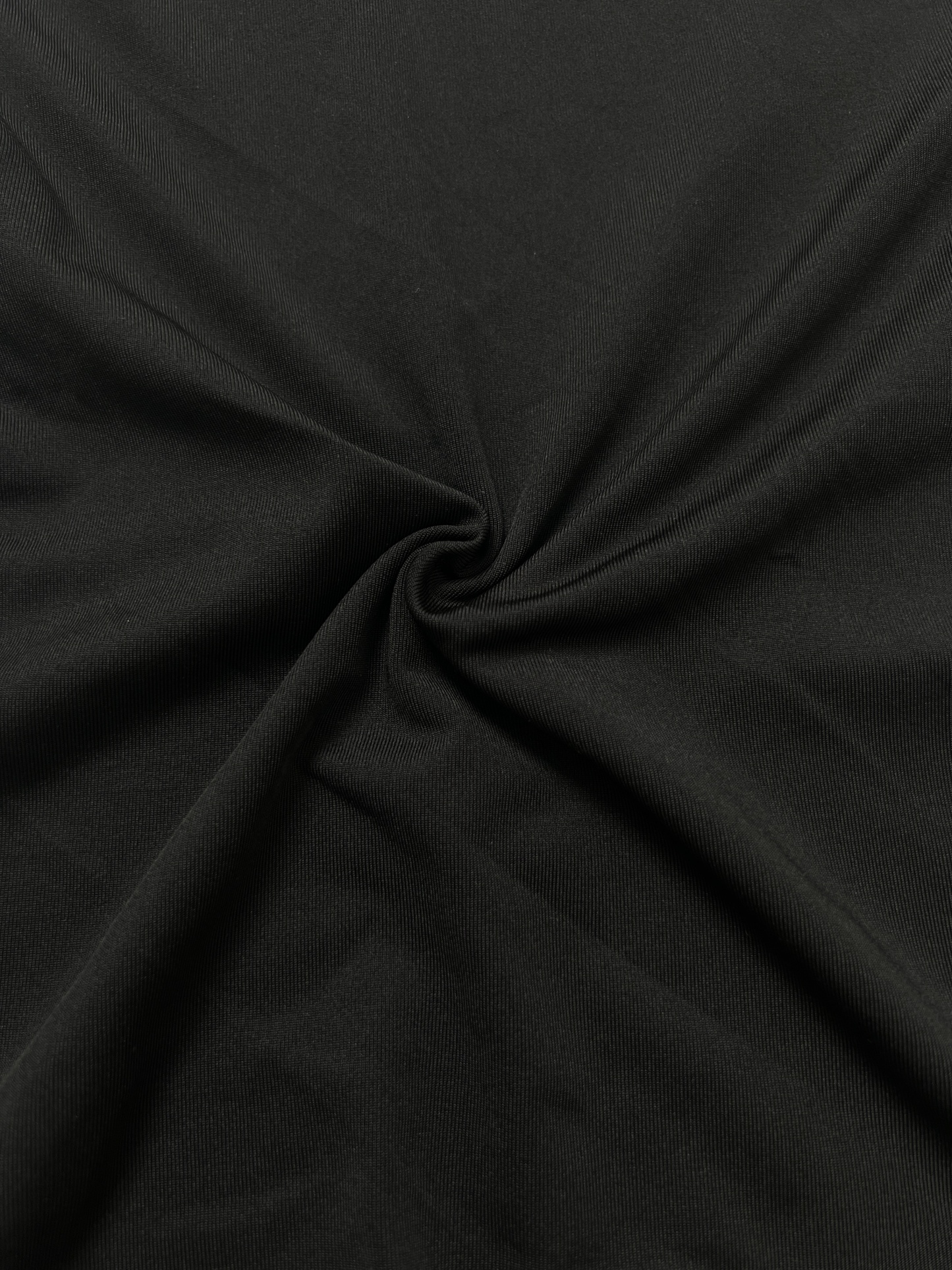 Woman's Black Crew Neck Long-Sleeve Fitted Top-Aegean-sea