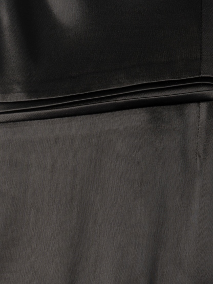 Vestido de satén de mujer con un solo botón en la cintura-Aegean-sea