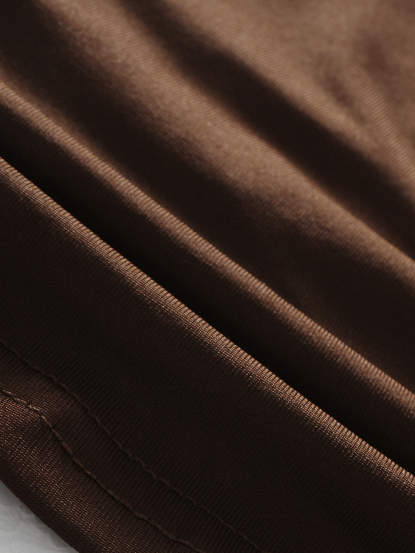 Woman's Brown Ruched Sweetheart Neck Wide Strap Crop Top-Aegean-sea