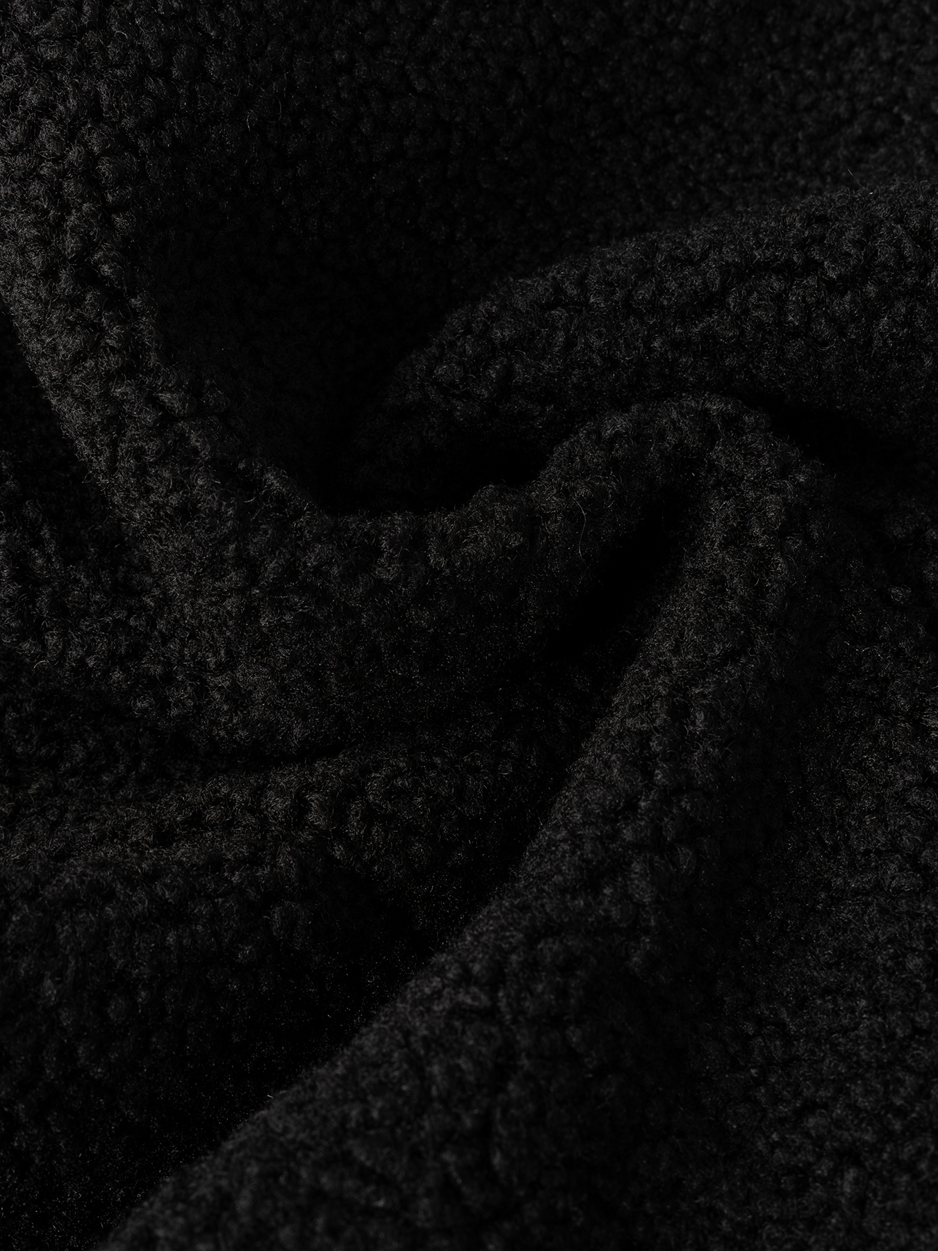 Fleece Lined Black Zip-Up Vest-Aegean-sea