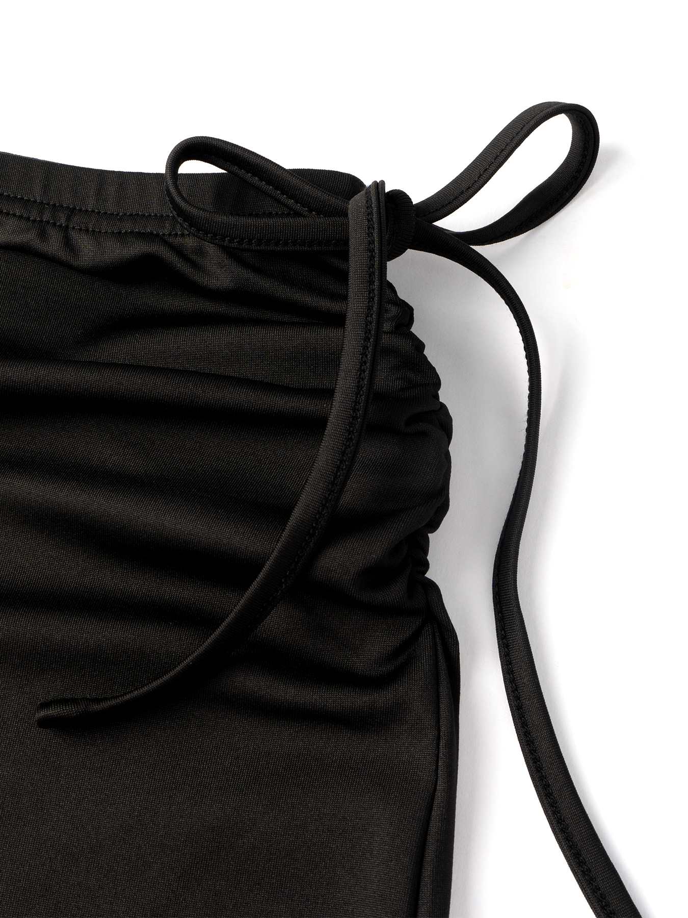 Falda midi de sirena para mujer con panel de encaje y corbata lateral con volantes Traje de noche elegante-Aegean-sea