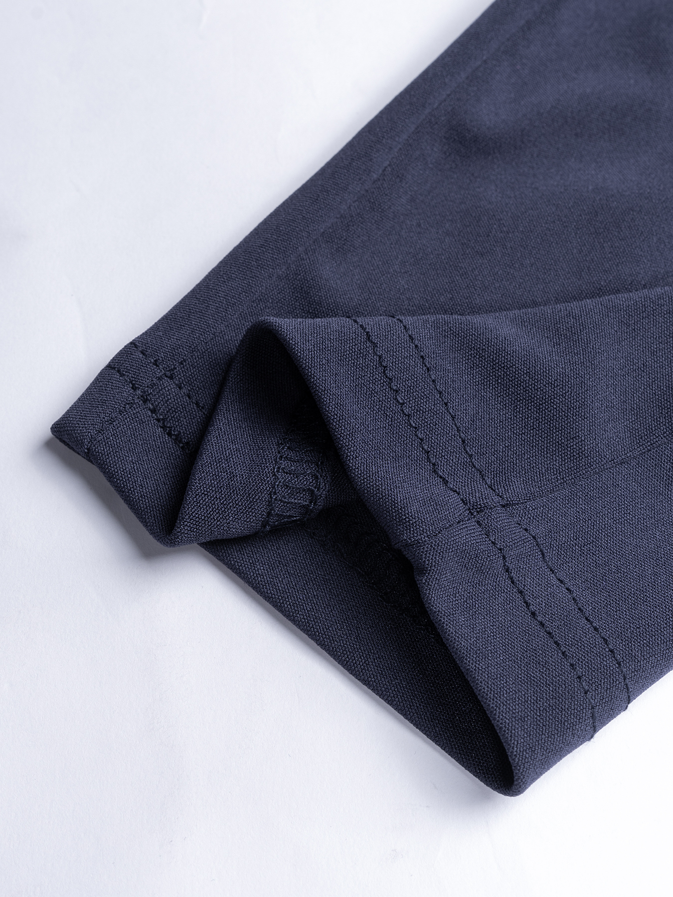 Women's High-Waisted Cropped Trousers with Mesh Detail-Aegean-sea