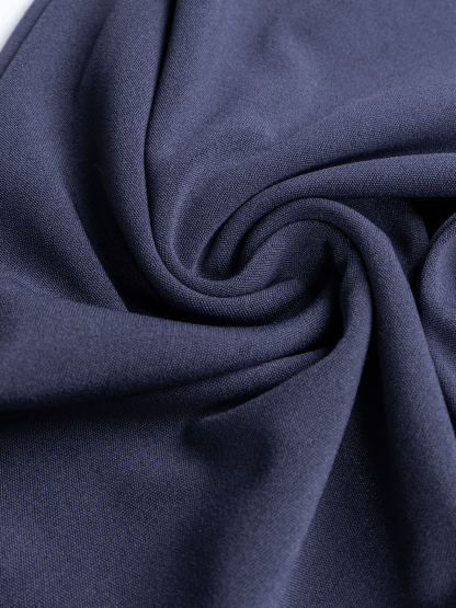 Women's High-Waisted Cropped Trousers with Mesh Detail-Aegean-sea