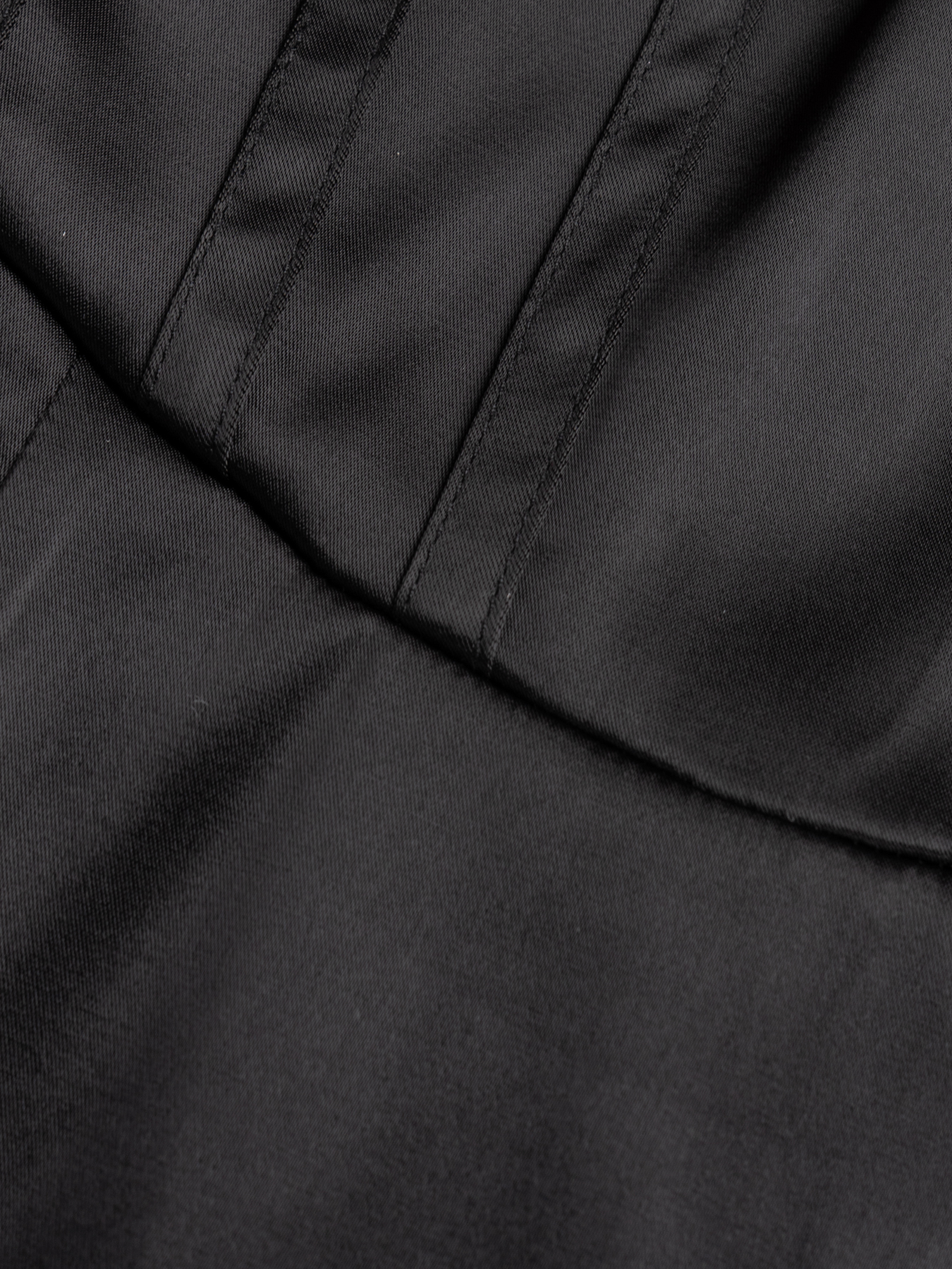 Woman's Hot Girl Sexy Style Black Satin Bustier Dress: Fitted Mini Party Formal Dress 