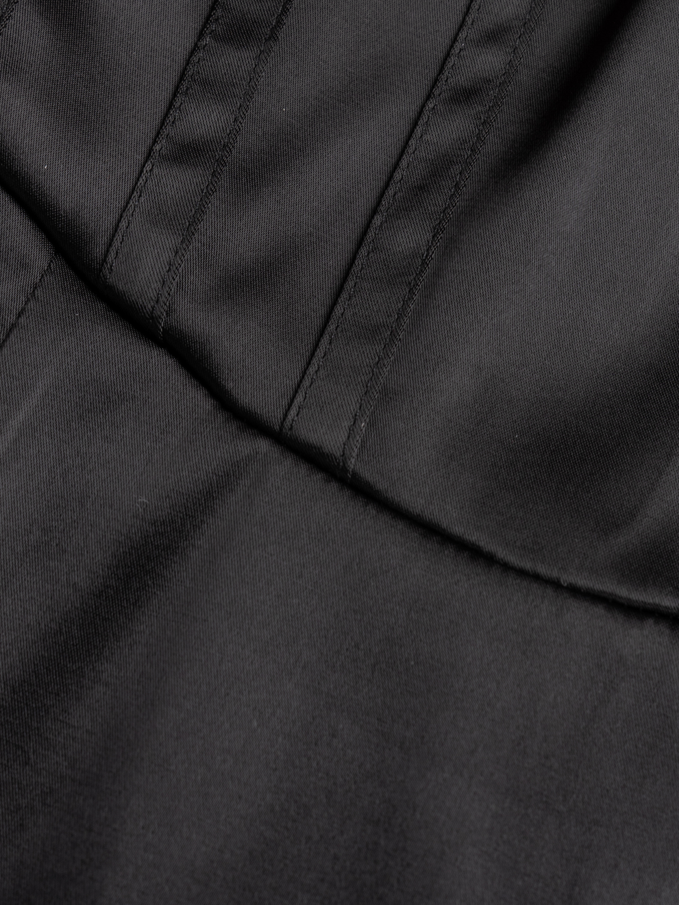 Woman's Hot Girl Sexy Style Black Satin Bustier Dress: Fitted Mini Party Formal Dress 