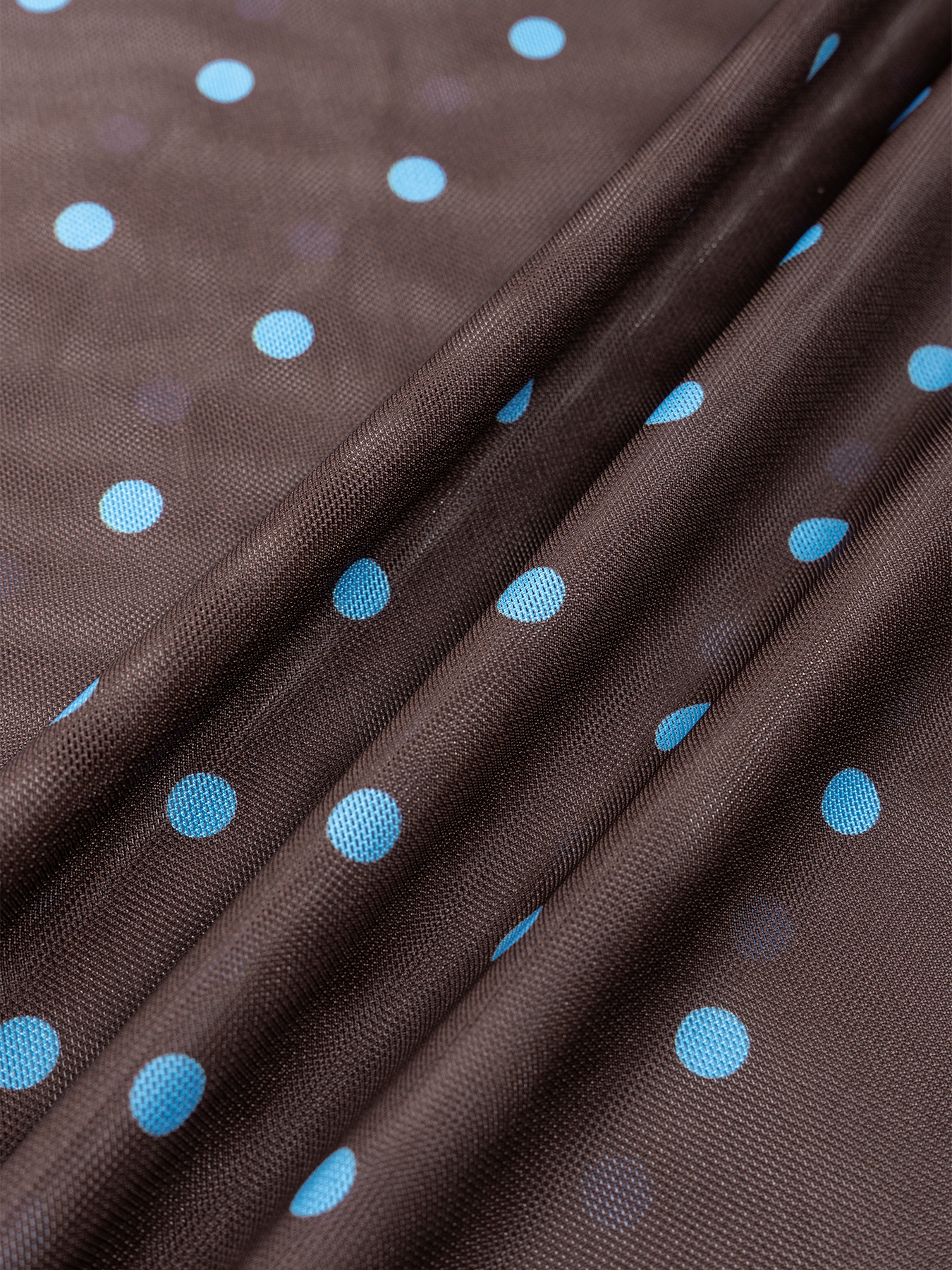 Brown-Wave Dot Perspective Pairing Half-length Skirt for Women High-Waisted Sleight-of-Way Popped Fish Tail Long Skirt