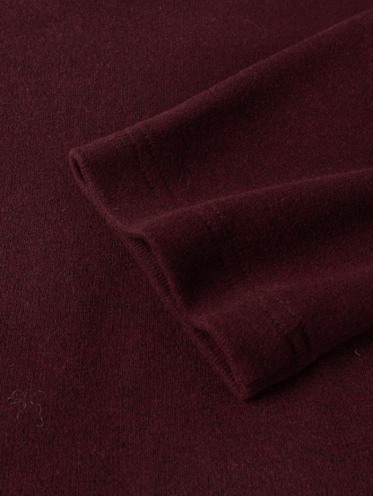 Cardigan de cuello redondo con botón abotonado cortado para mujer-Aegean-sea