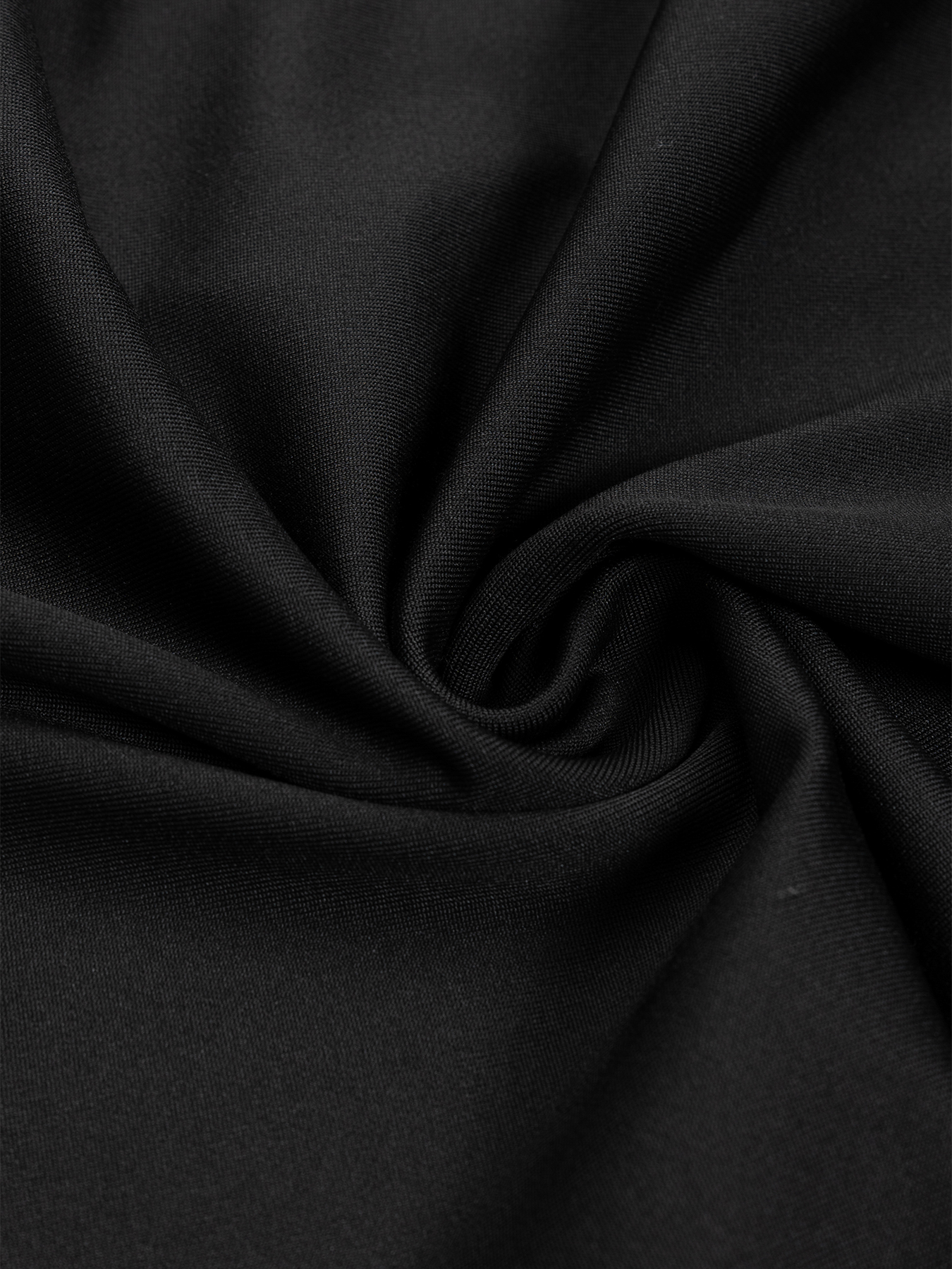 Woman's Black Mock Neck Sheer Lace Long Sleeve Ruched Mermaid Dress