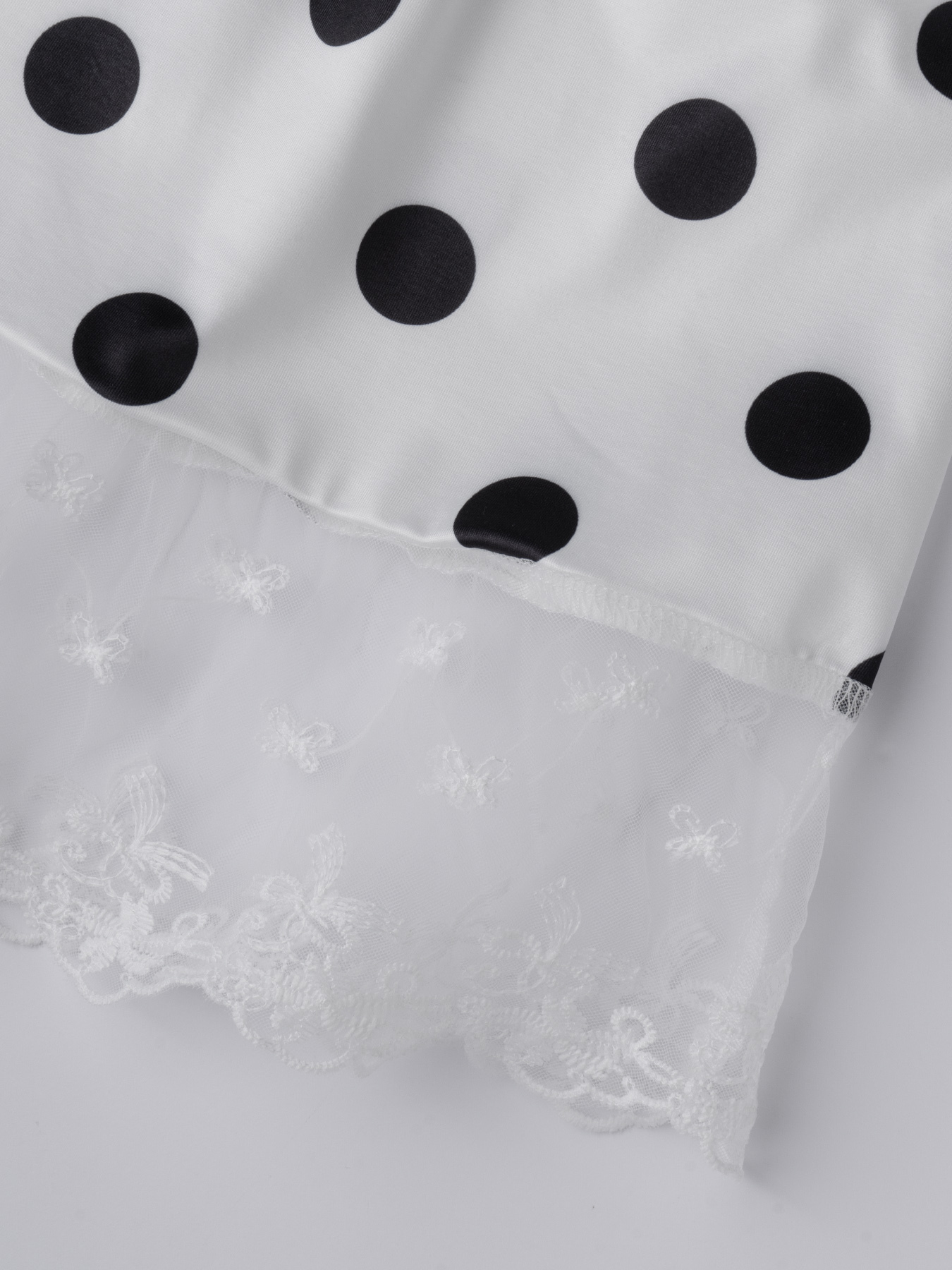 Dotted lace V-neck short-sleeved fishtail dress, party body wrap mid-length skirt