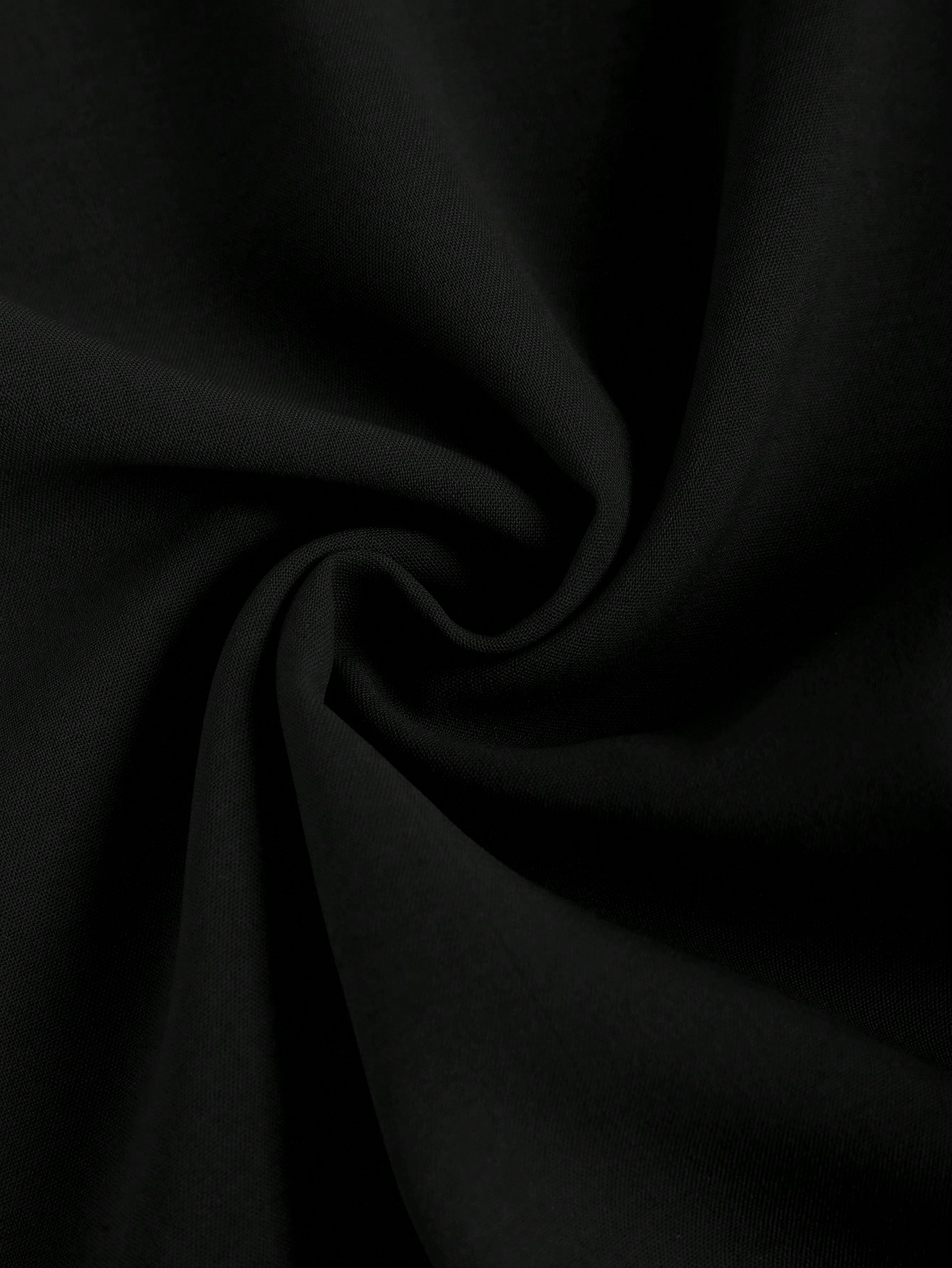 Women's Black V-Neck Belted Wide Leg Jumpsuit-Aegean-sea