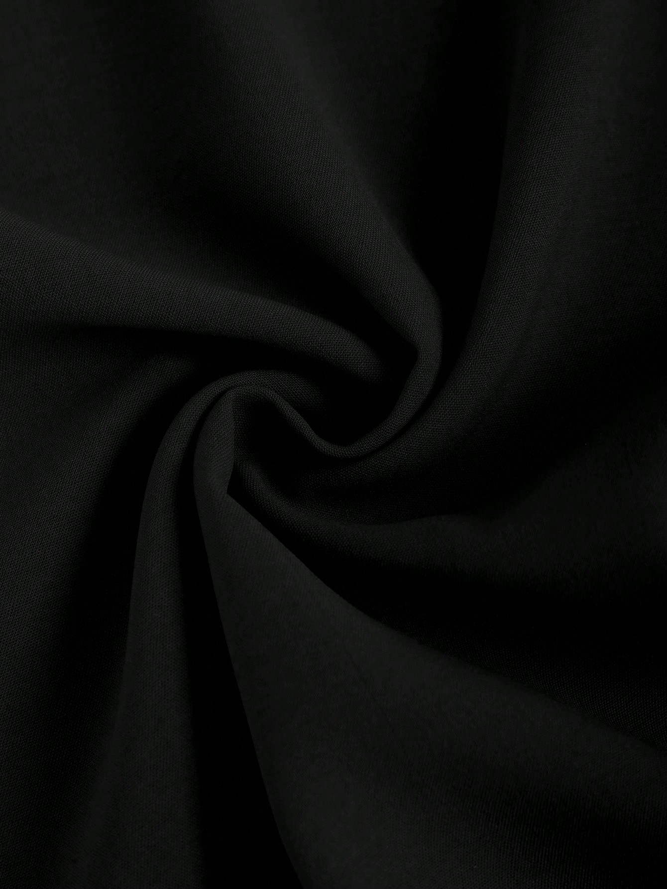 Women's Black V-Neck Belted Wide Leg Jumpsuit-Aegean-sea