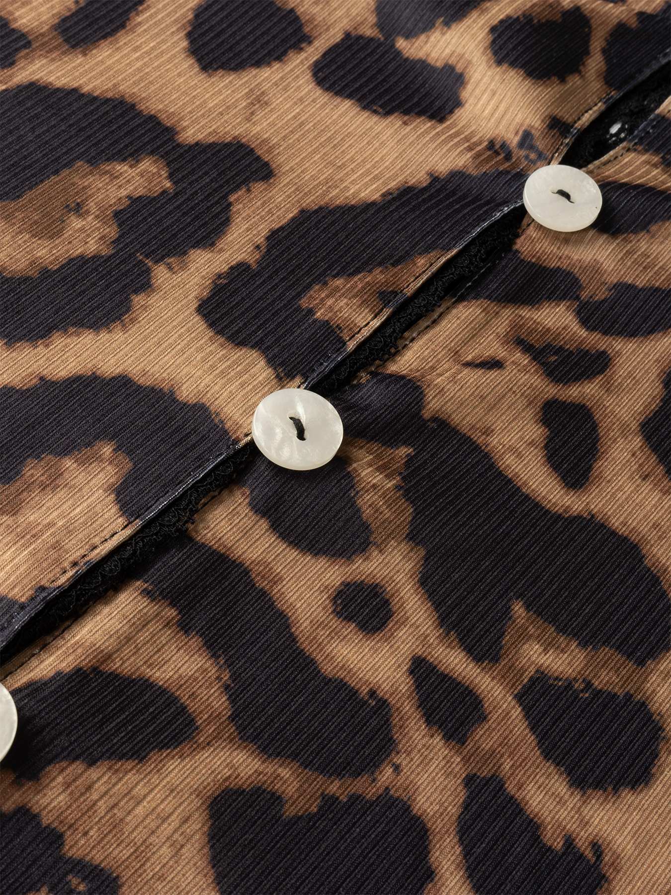 Woman's Lace V-Neck Button-Front Fitted Hot Girl Top-Aegean-sea