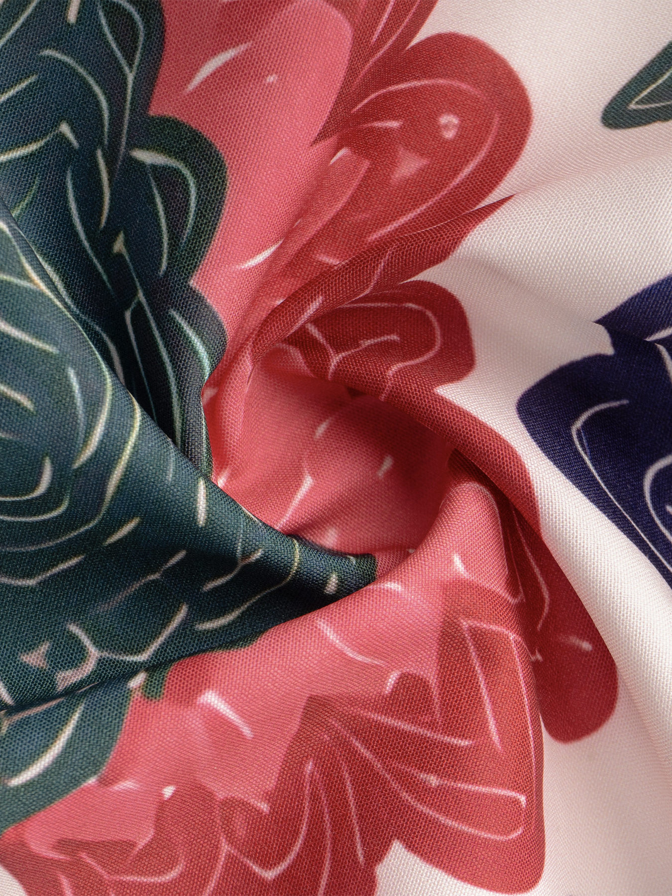 Women in flowered, neck-hanging dresses, cut-out, low-waisted, flowing dresses, holiday party dresses