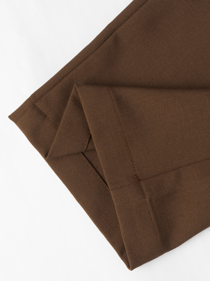 Women's Elegant High Waisted Pleated Tapered Pants with D-Ring Belt