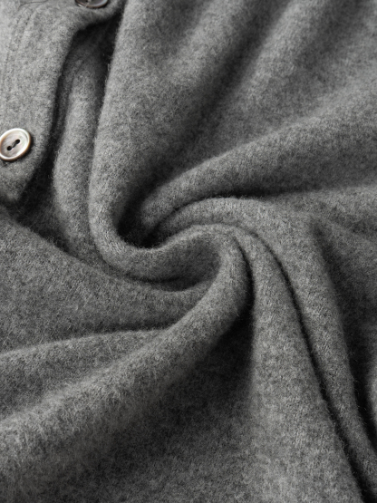 Women's V-Neck Button-Front Knit Cardigan - Soft Casual Daily Wear Top-Aegean-sea