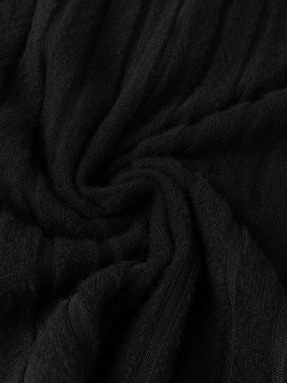 Women's Slim Fit Ribbed Knit Top-Aegean-sea