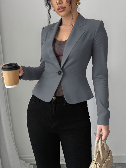 Slim Fit Blazer for women-Aegean-sea