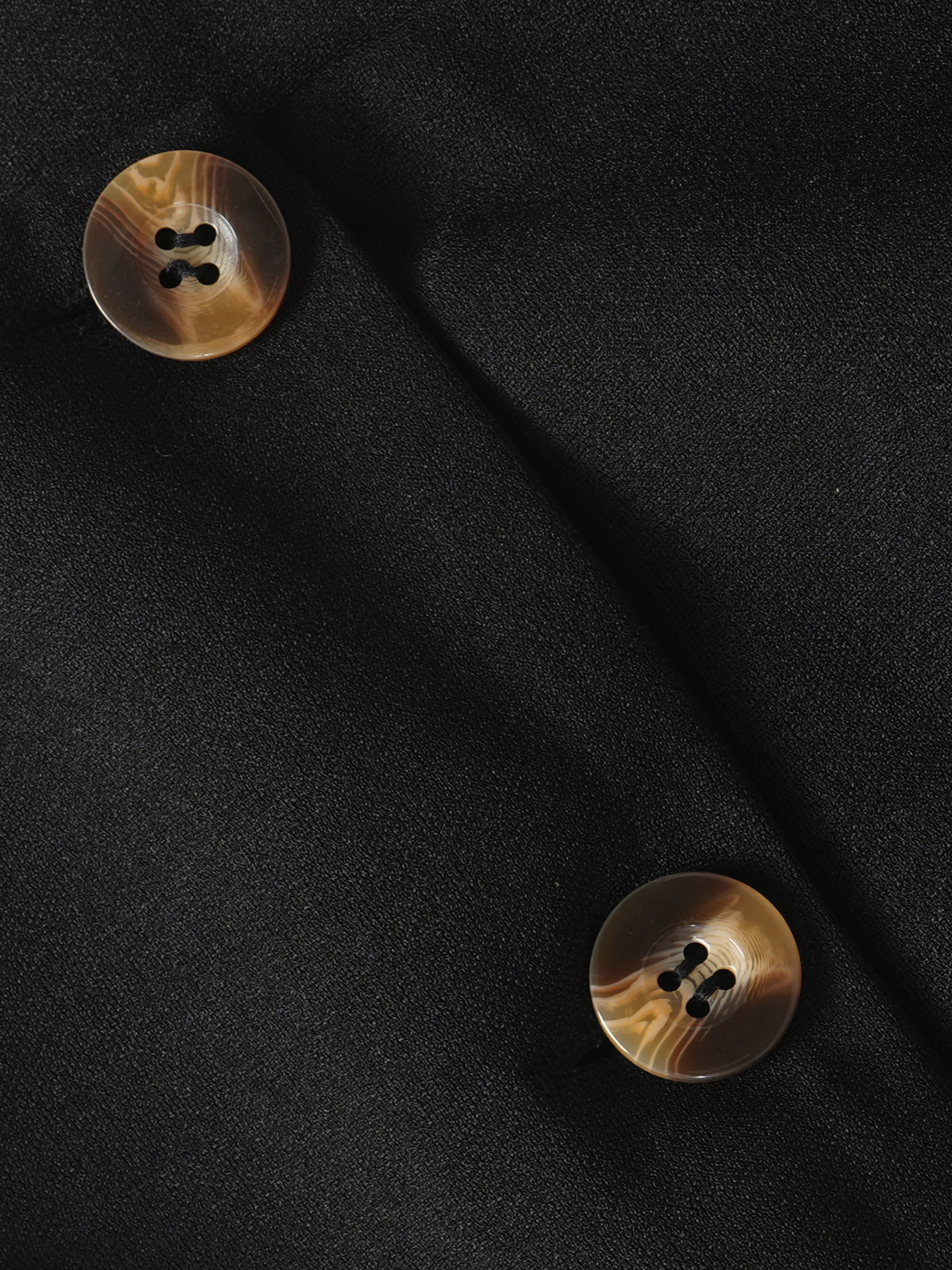 Woman's Black Sleeveless Button-Front Peplum Waistcoat