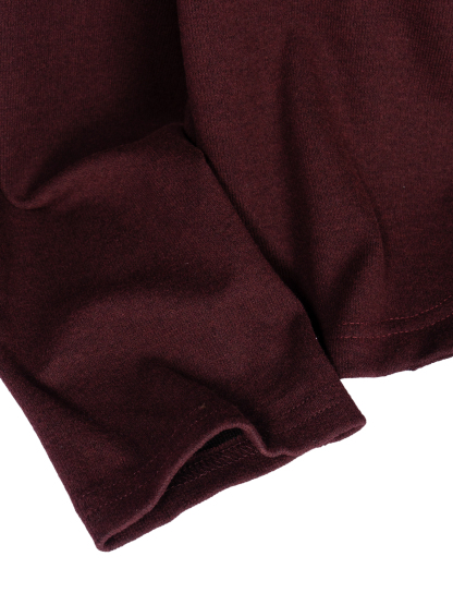 Cardigan de cuello redondo con botón abotonado cortado para mujer-Aegean-sea