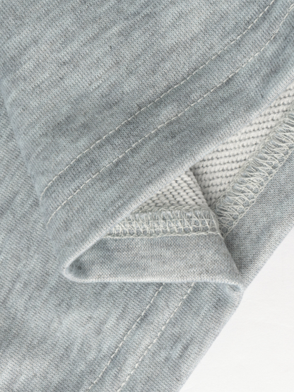 Light gray cross-waisted wide-legged pants for women Loose sagging casual sweatpants Daily commute laziness-Aegean-sea