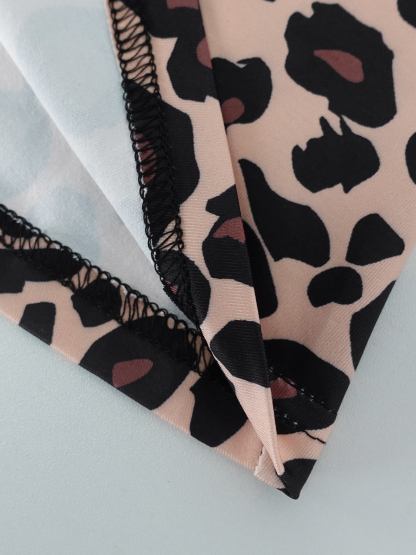 Vestido Maxi de sirena sin espalda con tirantes de estampado de leopardo salvaje vintage para mujer-Aegean-sea