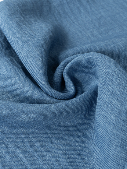 Women's Blue Smocked Waist Wide Leg Pants-Aegean-sea