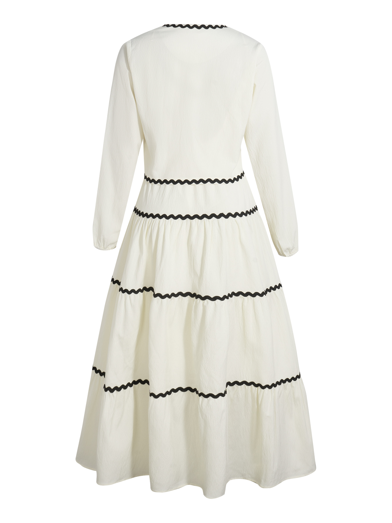 Beige-white contrasting lace two-piece dress Strapped cardigan + layered cake skirt