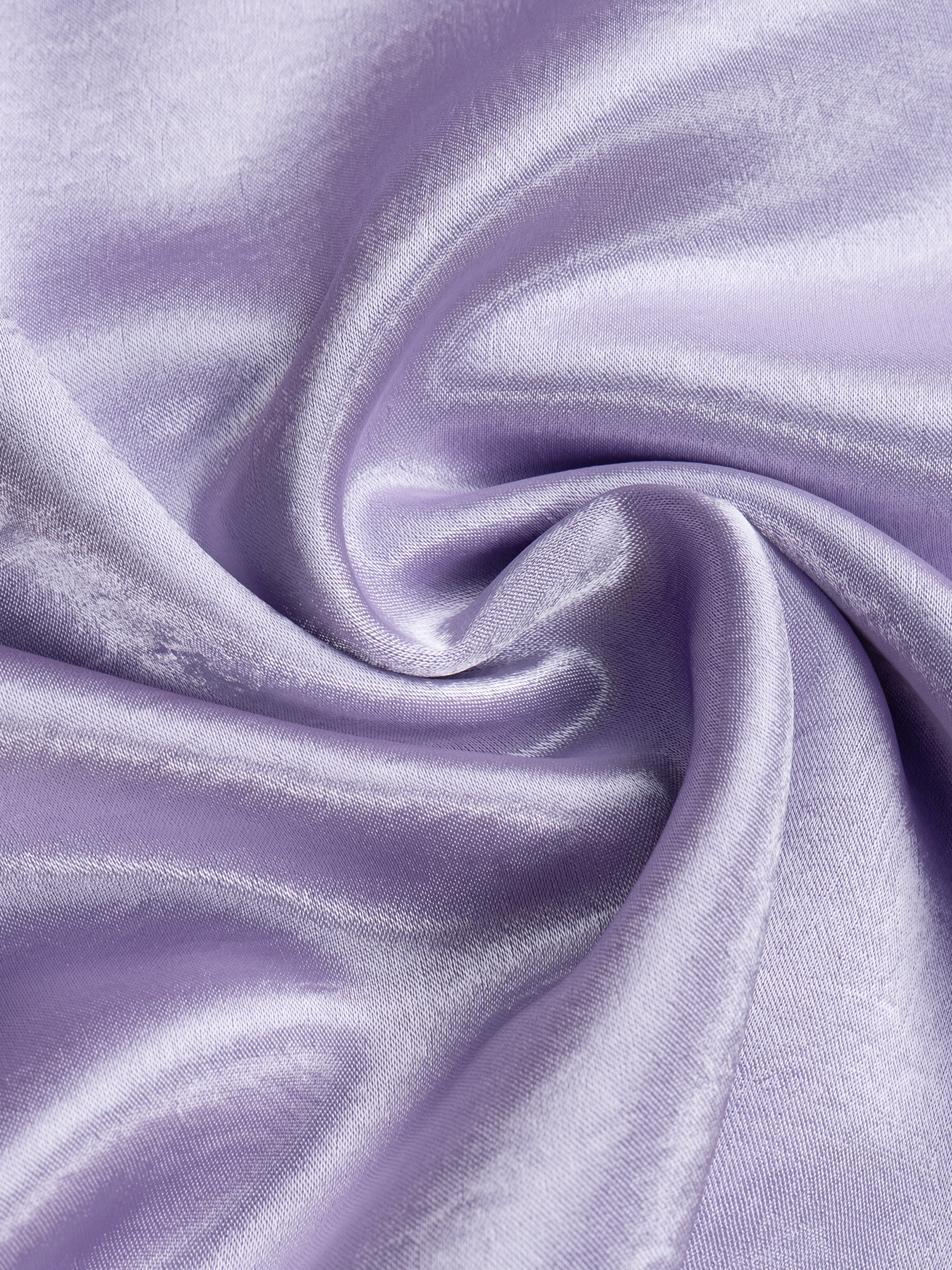 Women's Lavender Satin Midi Skirt with Ruched Asymmetric Waist Detail-Aegean-sea