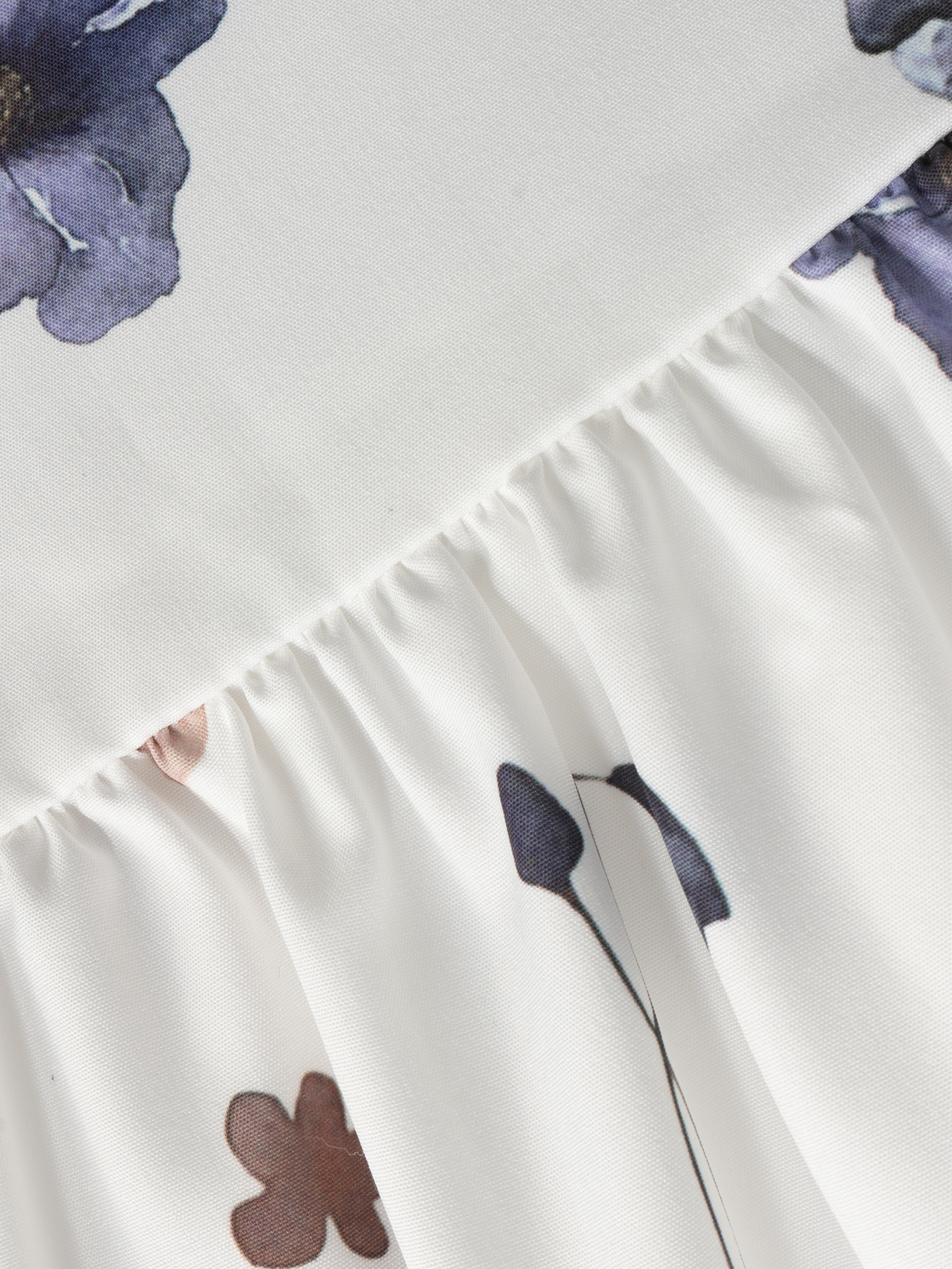 Women's Boho Floral Print Maxi Dress - Tie Neck Ruffle Sleeve Tiered Dress