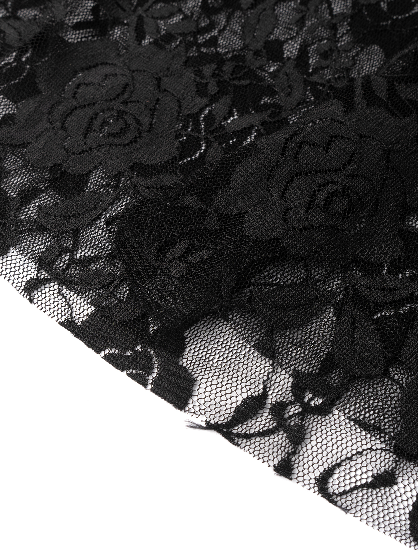 Falda midi de sirena para mujer con panel de encaje y corbata lateral con volantes Traje de noche elegante-Aegean-sea