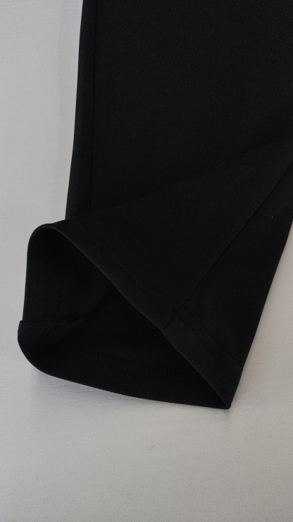 Woman's High Waist Asymmetric Button Slim Ankle Pants-Aegean-sea