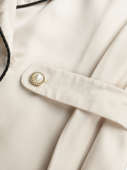 Women's Apricot-colored waist-tight skirt-flapped suit jacket-Aegean-sea