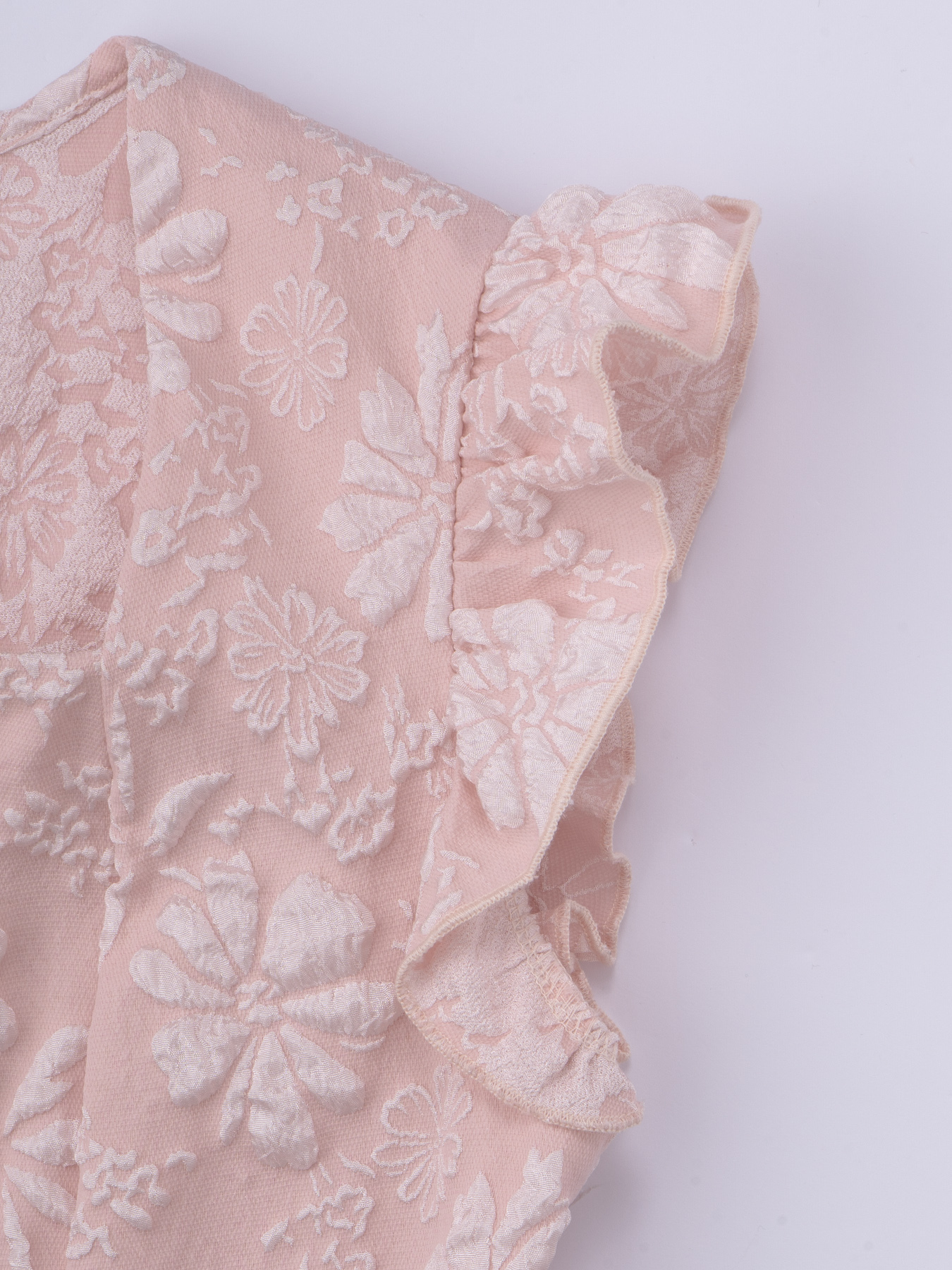 Pink Jacquard Square Neck Ruffle Bodycon Mini Dress, Elegant Casual Party Dress