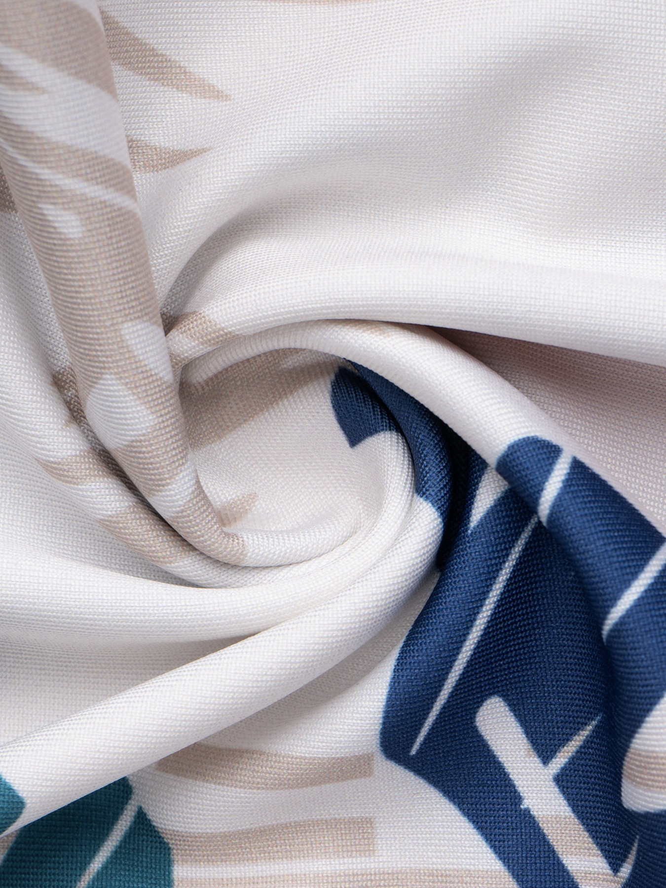 Tropical Print V-Waist Set, Vacation Geometric Vest Two-Piece